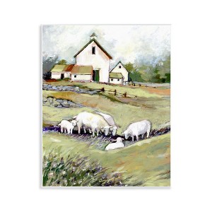 Stupell Industries Barn with Grazing Sheep Wall Plaque Art - 1 of 4