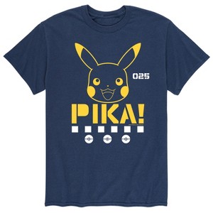 Men's - Pokémon - Pika Face Short Sleeve Graphic T-Shirt - 1 of 4