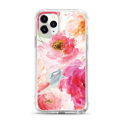 OTM Essentials Apple iPhone 11 Pro Max/XS Max Tough Edge Florals &#38; Nature Clear Case - Watercolor Peonies