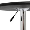 vidaXL Bar Table Black Ã˜23.6" MDF - 3 of 4