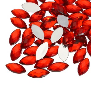 Unique Bargains Acrylic Flat Back DIY Decor Jewelry Horse Eye Gems 50 Pcs - 1 of 4