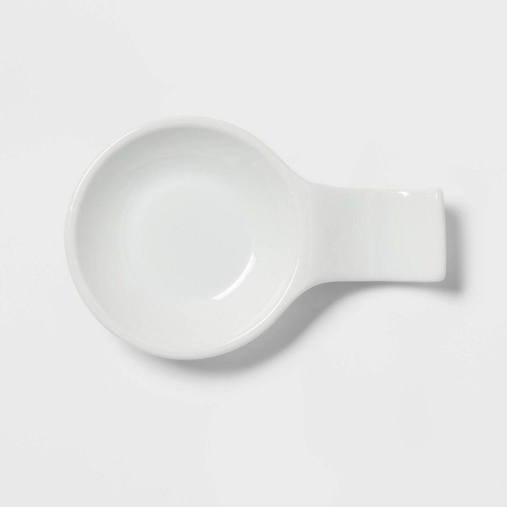 Photos - Serving Pieces 1.4oz Porcelain Sauce Dish with Chopsticks Holder White - Threshold™