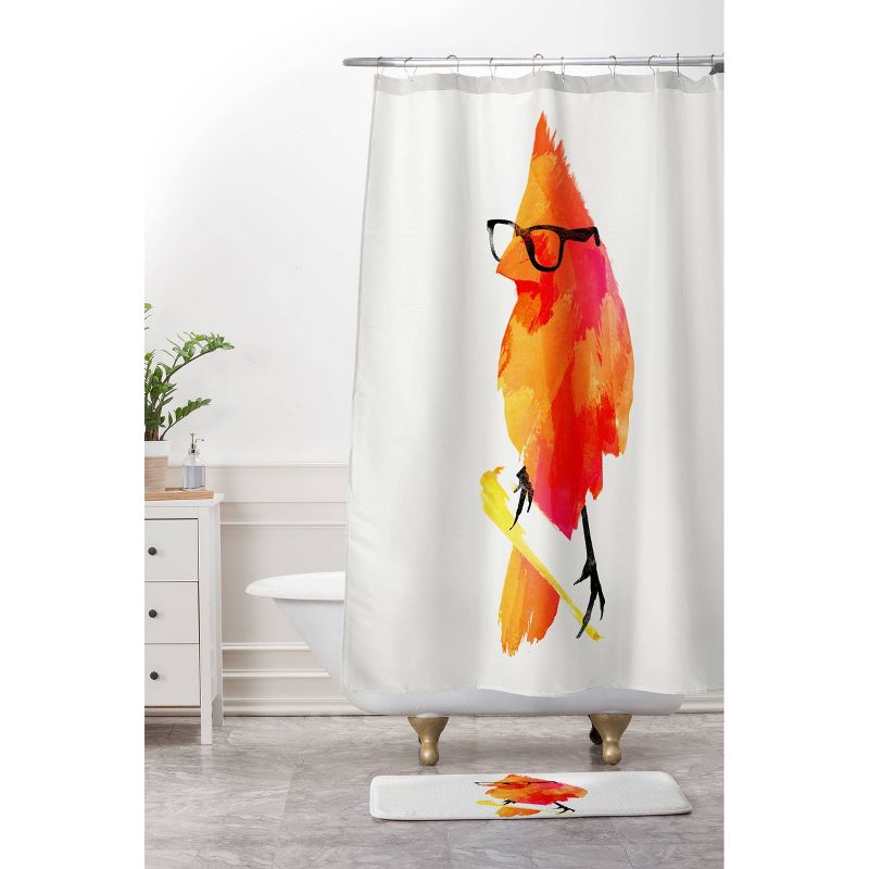 Punk Bird Shower Curtain Tangerine - Deny Designs, 3 of 6