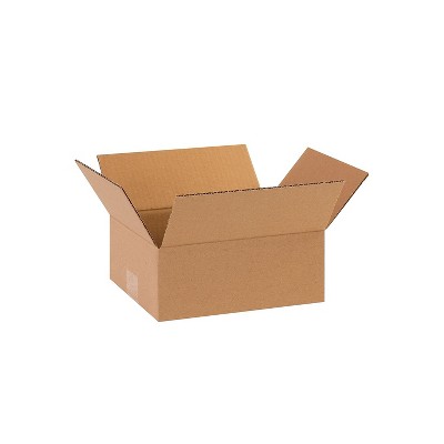 Box Partners Flat Corrugated Boxes 8" x 6" x 2" Kraft 25/Bundle 862