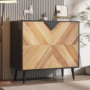 Jojoka Modern Sideboard Buffet Cabinet with Adjustable Shelf & Woodgrain Finish, Sturdy Storage for Dining Room, Living Room, Entryway, Easy Assembly - 1 of 4