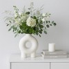 Sagebrook Home 7" Ceramic Vase Contemporary Abstract Donut Cut-Out Vase with Feet Decorative Vase - 3 of 4