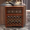 32 Bottles Freestanding wine rack,Wine Storage Rack, Freestanding Display Rack for Kitchen, Pantry, Cellar,walnut - 2 of 4
