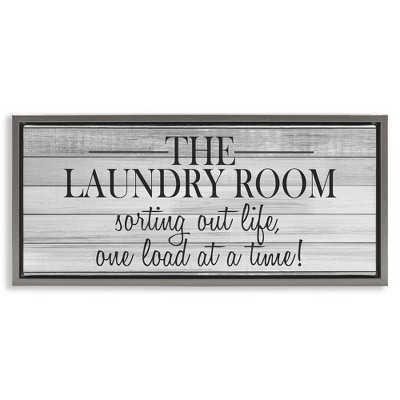 Stupell Industries Laundry Sorting Out Life, 25" x 11"