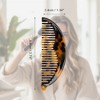 Unique Bargains Half Round Hair Comb with Hole 1 Pc - 2 of 4