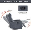 ChicFurnit Living Room Chair Arm Accent Chair Manual Recliner with Rocker Swivel Base Easy Recline Assembly for Living Room, 26.38"*33.86"*39.77" - 4 of 4