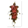 Nearly Natural 35” Autumn Hydrangea and Berry Artificial Fall Tear Drop - 2 of 4
