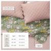 Reversible Printed Floral Scalloped Cotton Quilt and Sham Set - Great Bay Home - 4 of 4