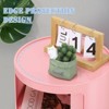 Haitral 4 Drawer Barrel Nightstand Dark Pink - 4 of 4