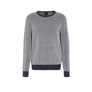 Armani Mens Roundneck Two Tone Pullover Sweater, White, XX-Large - 1 of 1