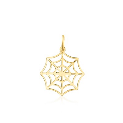 Pure Collection by Ross-Simons Italian 14kt Yellow Gold Spider Web Charm