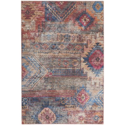 Nourison New Concept Washables Distressed Southwestern Indoor Rug