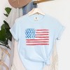 Simply Sage Market American Flag Smudged Garment Dyed Tee - 3 of 4