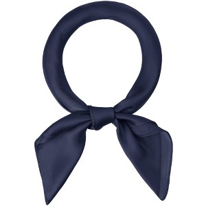 Allegra K Women's Plain Solid Color Square Neck Scarves Neckerchief - 1 of 4