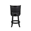 24" Augusta Swivel Counter Height Barstool Hardwood - Boraam - 2 of 4