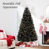 Best Choice Products Pre-Lit Black Christmas Tree, Artificial Holiday Decoration w/ Branch Tips, Incandescent Lights - 3 of 4
