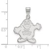 Black Bow Jewelry 10k White Gold Western Kentucky Hilltoppers NCAA Large Pendant - 2 of 3