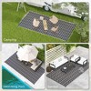 Gulches Outsunny Reversible Outdoor Rug, 9' x 18' Waterproof Plastic Straw Floor Mat with Carry Bag - 4 of 4