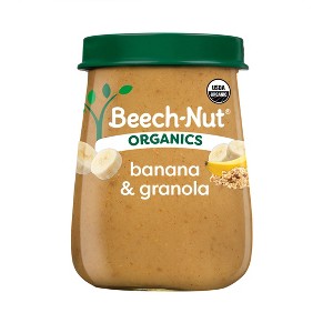 Beech-Nut Non-GMO Organics Banana Cinnamon & Granola Baby Food Jar - 4oz - 1 of 4