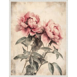 Amanti Art Soft Floral I by Tradelink Inhouse Artist Framed Canvas Wall Art - 1 of 4