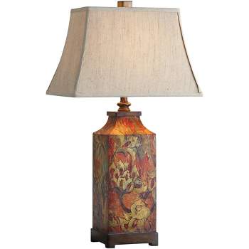 Uttermost Colorful Flowers 32" Handcrafted Traditional Table Lamp
