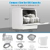 Portable Countertop Dishwasher 5 Washing Programs With 5L Water Tank & High-Temp Air-Dry Function & Touch Control - image 2 of 4