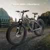 26-Inch Mountain Bike with Front Suspension, Disc Brakes, 21-Speed Gear System, 85% Pre-assembled for Mountain, Sand, and Snow Riding - 2 of 4