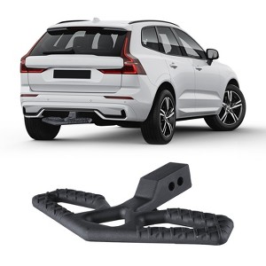 VEVOR Hitch Step for 2 Inch Receiver, Universal Rear Bumper Guard Protector with 350 LBS Load Capacity, Wide & Non-Slip Tow Hitch Step, Black - 1 of 4