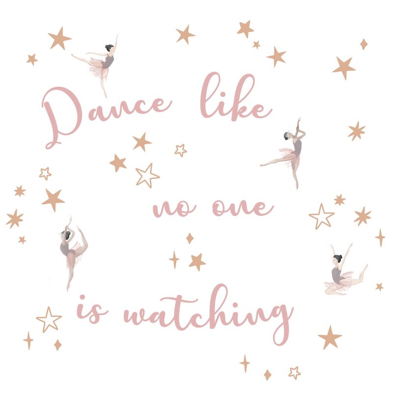 Lambs & Ivy Ballerina Baby Dance Like No One is Watching Wall Decals/Stickers, 1 of 5