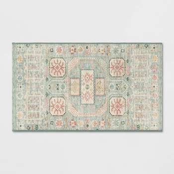 2'3"x3'9" Washable Persian Style Accent Rug Green - Threshold™