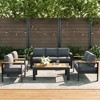 LayinSun 5 Pieces Aluminum Outdoor Patio Furniture Set with Coffee Table, Outside Metal Patio Conversation Sets with Deep Seating and Thick Cushions - 2 of 4