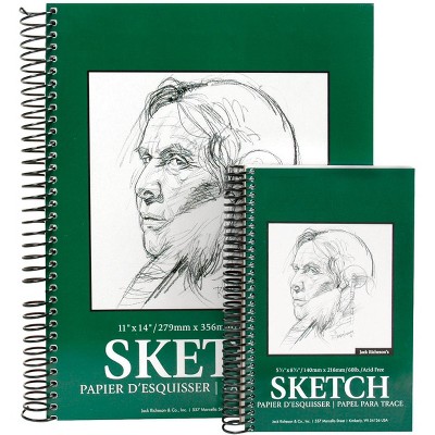 Jack Richeson Sulphite Sketch Pad, 5-1/2 x 8-1/2 Inches, 60 lb, 100 Sheets