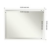 Amanti Art Bethany Beveled Wood Framed Bathroom Vanity Wall Mirror - 3 of 4