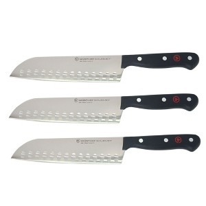 Wusthof Gourmet 7" Hollow Edge Santoku Knife - 3 Units - 1 of 4