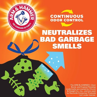 Hefty Multi Purpose Drawstring Fabuloso Trash Bags - Watermelon - 30 Gallon - 34ct