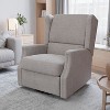 Merrick Lane 3-in-1 Wingback Manual Recliner Rocker Swivel Glider Chair - 2 of 4