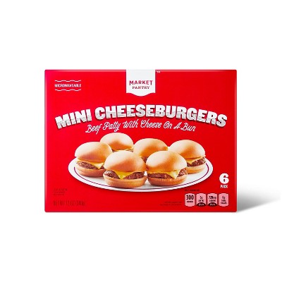 Mini Frozen Cheeseburgers 12oz 6ct Market Pantry Target