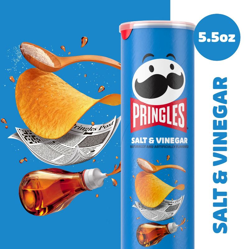 Pringles Salt &#38; Vinegar Potato Crisps Chips - 5.5oz, 4 of 11