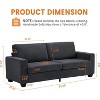 83" Modern Sofa, Corduroy 3 Seater Deep Seat Couch with Wide Armrest, Removable Washable Cushion Cover, Comfy Sofa for Living Room Bedroom - 2 of 4