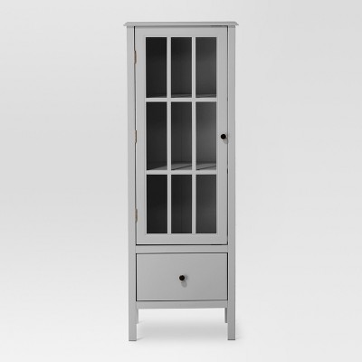 target glass door cabinet