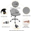 Yaheetech Set of 2 Swivel Upholstered Desk Chair with Tufted Shell-Shaped Back and Adjustable Seat Height - 4 of 4