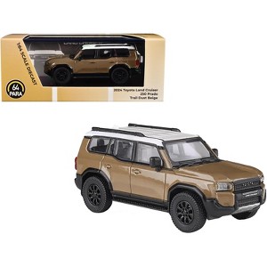 2024 Toyota Land Cruiser 250 Prado Trail Dust Beige with White Top 1/64 Diecast Model Car by Paragon - 1 of 4
