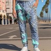 Dalix Astronaut Tie Dye Fleece Jogger Pants Mens Cotton Blend Drawcord Ribbed Cuff Sweatpants Front Pockets - 3 of 4
