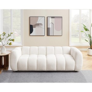 VANOMi 88.98’’ Modern Boucle Upholstered Sofa Couch - 1 of 4
