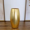 Slickblue Gold Gilded Glass Vase, Smooth Oval Shape, Coffee Table Decor, Bullet Style, Clear Gold, Color & Size Options - 4 of 4