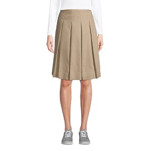 Lands' End Lands' End School Uniform Women's Poly-Cotton Box Pleat Skirt Top of Knee - 1 of 4